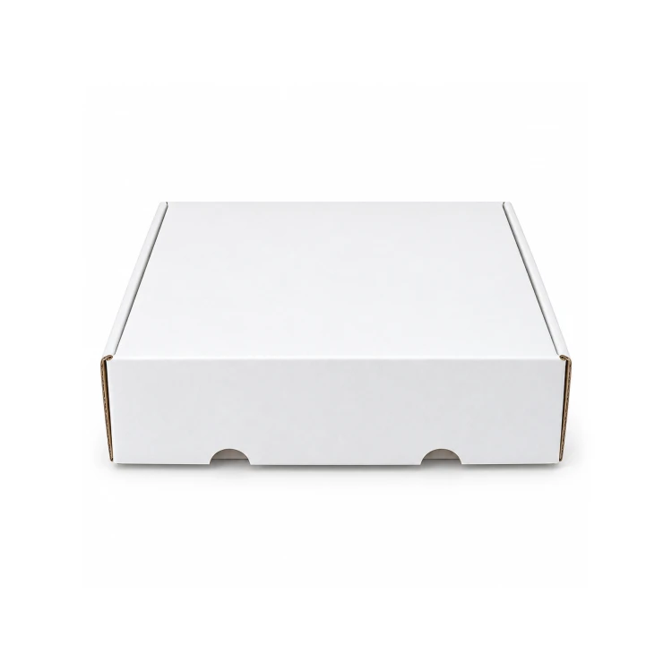 Białe pudełko do składania 210 × 260 × 90 mm – złożone i zamknięte