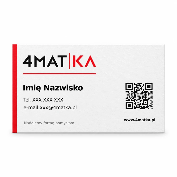 Wizytówka standard z logo i kodem QR